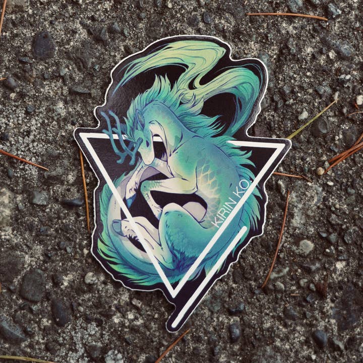 Kirin Ko - Pegatina de vinilo troquelada para venta al por mayor de Kirin Koncept