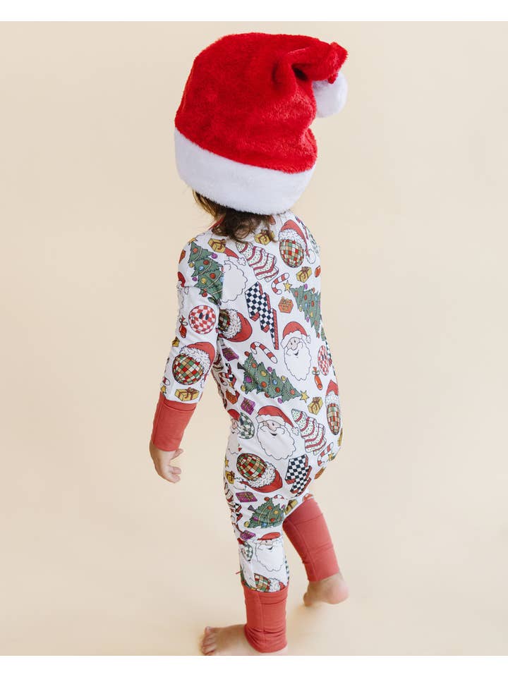 Lucky Panda Kids - Wholesale Jumpsuit - Baby - Bamboo Baby Clothing Zip Romper | Retro Christmas8