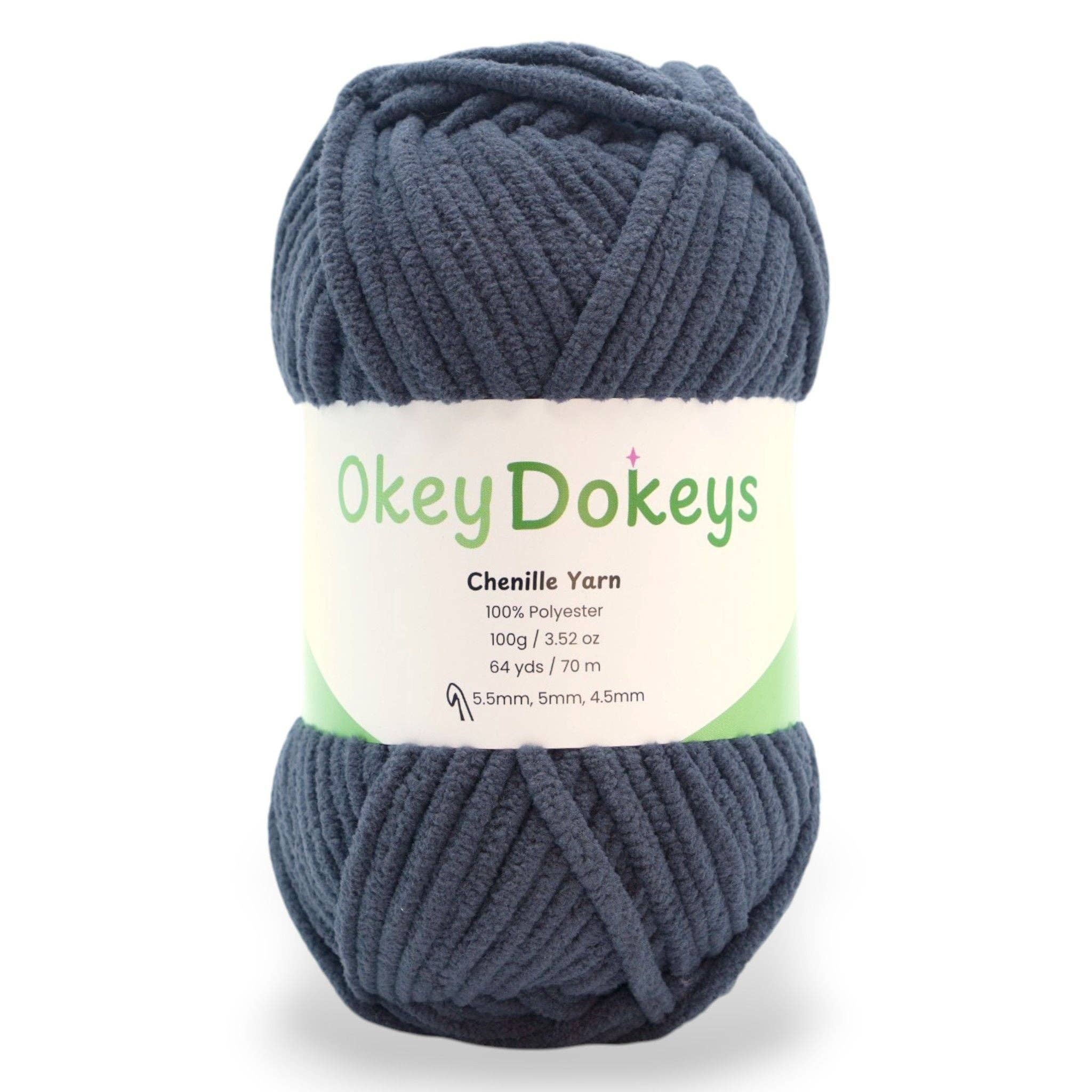 Okey Dokeys - Vente Fils à tricoter - Fil chenille - #6 Super épais - Écheveaux de 100g86