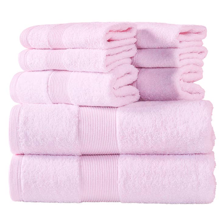 Fabstyles - Wholesale Towel Set - Fabstyles 8 Piece 600 GSM Zero Twist Cotton Towel Set