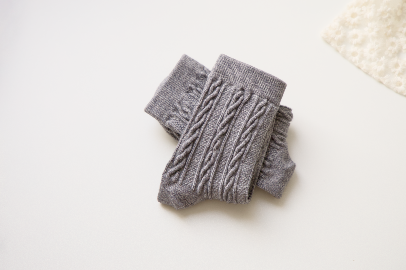 Happy Knits - Venta al por mayor Calcetines - Mujer - Calcetines retro Warm Twist - Calcetines de lana tejidos de color sólido6