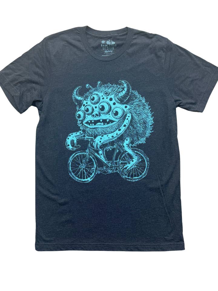 Magliette Uomo/Unisex Monster on A Bike per la vendita all'ingrosso da parte di Dark Cycle Clothing