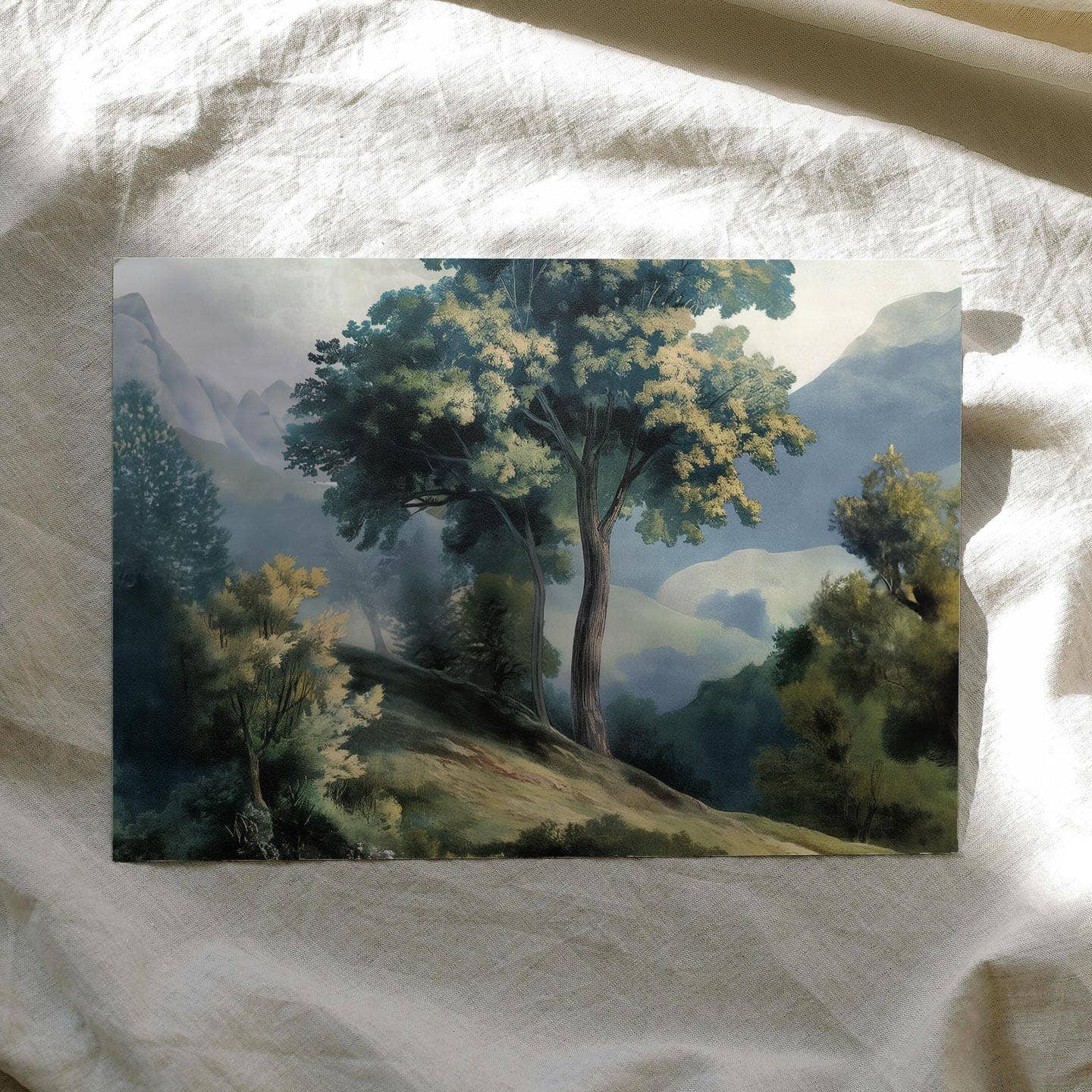Green Tuscan Landscape Wall Mural for wholesale on Faire6