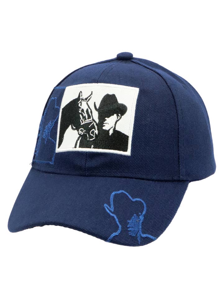 Cowboy Western Rodeo Velcro Back Baseball Cap for wholesale by Cap Zone