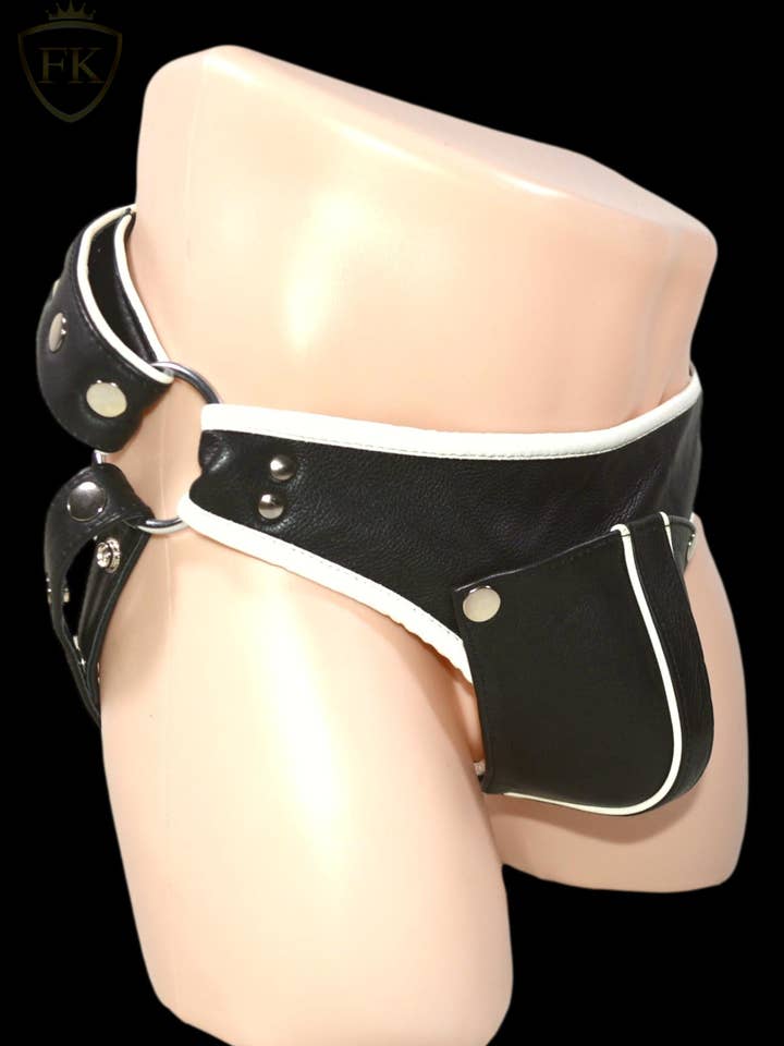 Leather Underwear codpiece Jocks Boxer Briefs Jockstraps for wholesale by Meninleather