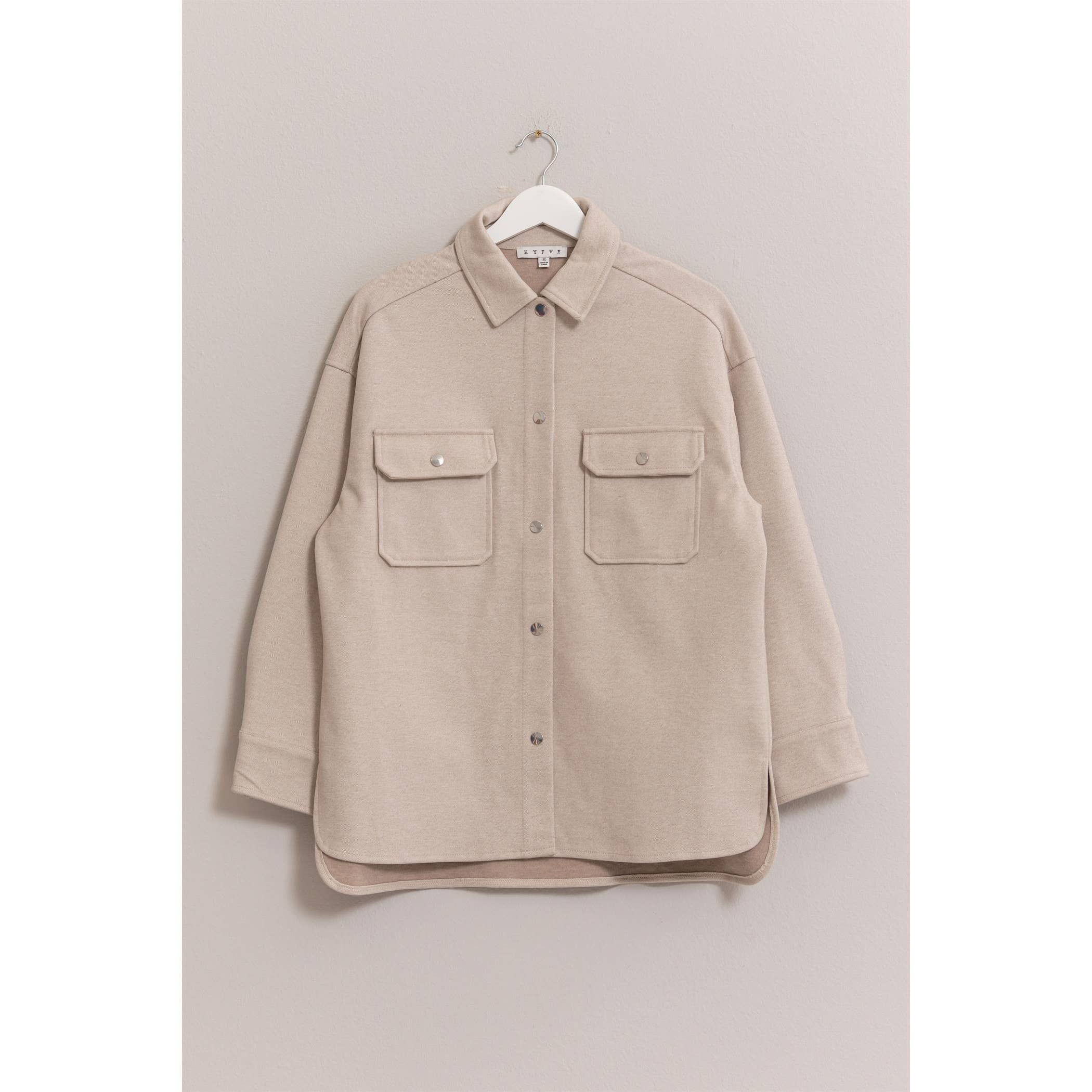 HYFVE - Vente Veste-chemise – femme - Surchemise brossée effet laine3