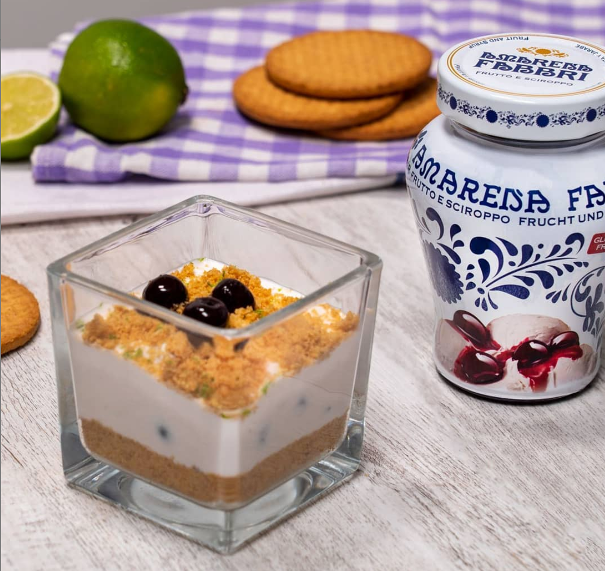 Gourmet Food Solutions, Inc. - Wholesale Jam/Jelly - Amarena Cherries in Syrup - Fabbri 230g glass jar6