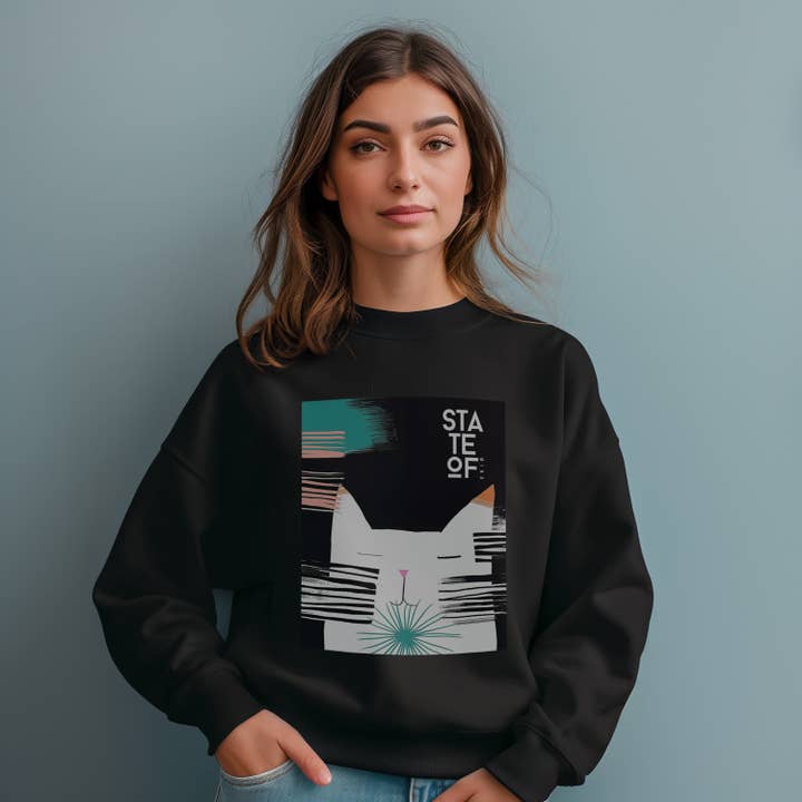 State of Mind Brand – wholesale Sweatshirt med tryck - Dam – Chandail Coton Ouate - Ti Minou