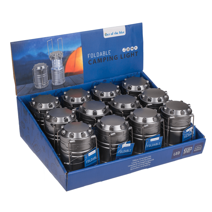 Out of the blue KG - Vente Lanternes - Lampe de camping pliable en plastique, environ 7 x 21,5 cm2