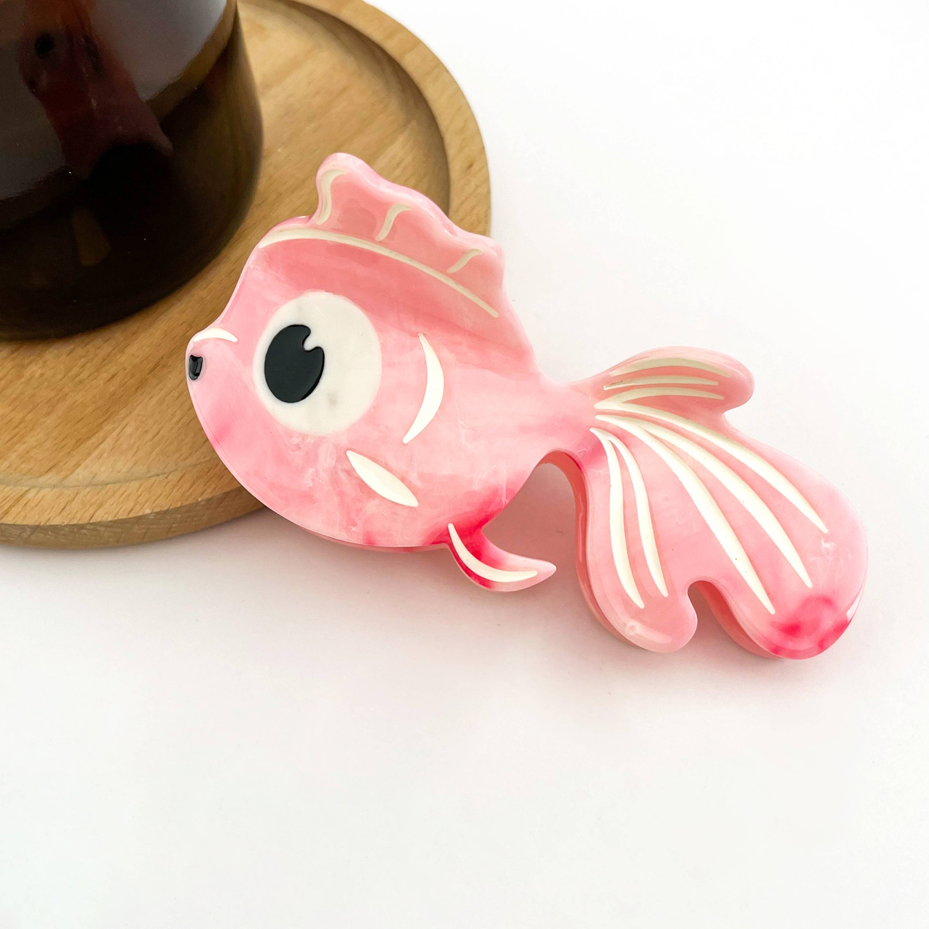 TheDivaSoap - Wholesale Hair Clip - Women's - Big-Eyed Goldfish Hair Clip, Cute Acetate Animal Hair Clip2