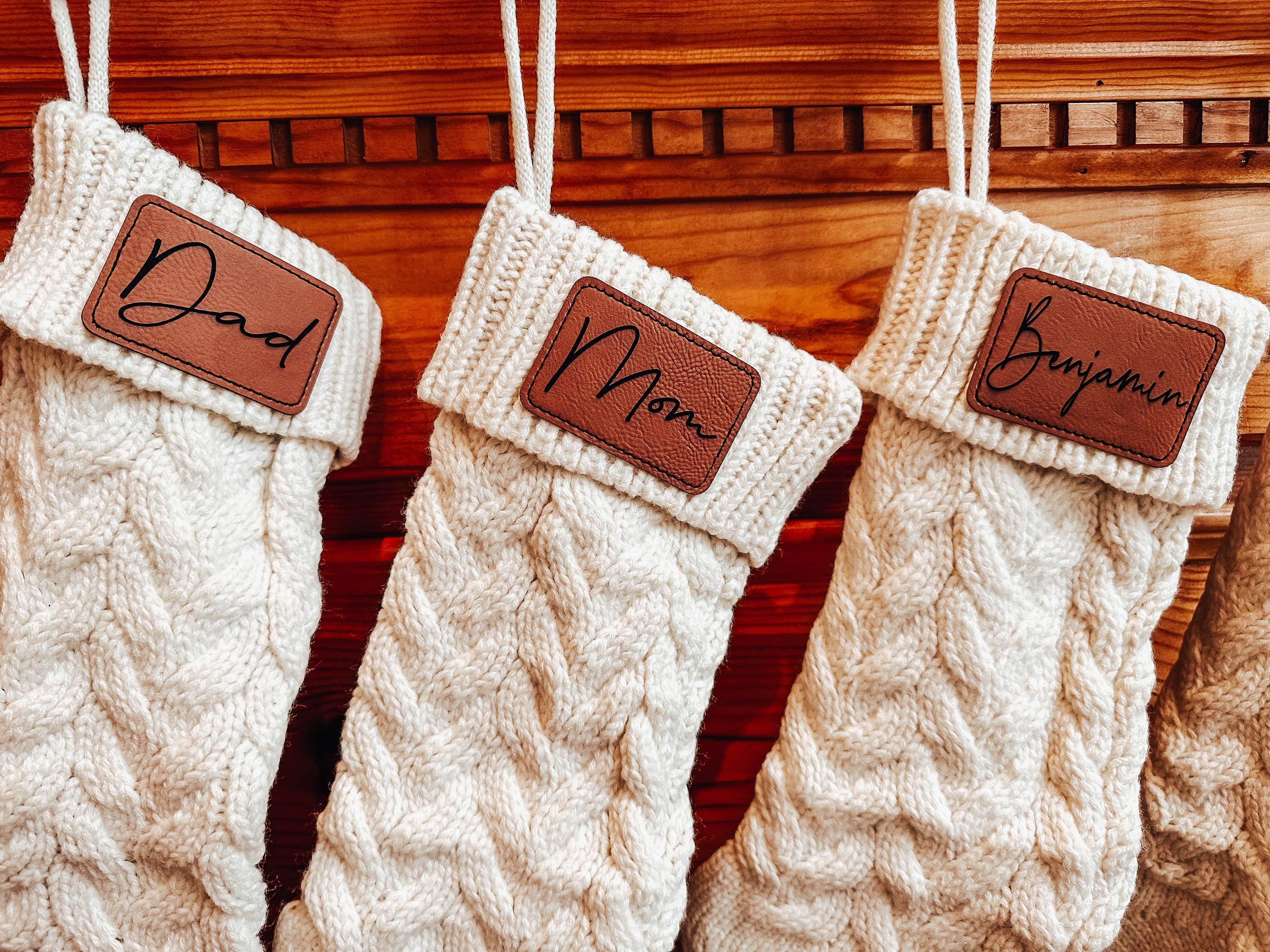 Hudson Valley Makers Co. - Wholesale Holiday Stocking - Personalized Cable Knit Stockings For Christmas, Stockings W3