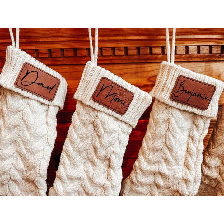 Hudson Valley Makers Co. - Wholesale Holiday Stocking - Personalized Cable Knit Stockings For Christmas, Stockings W3