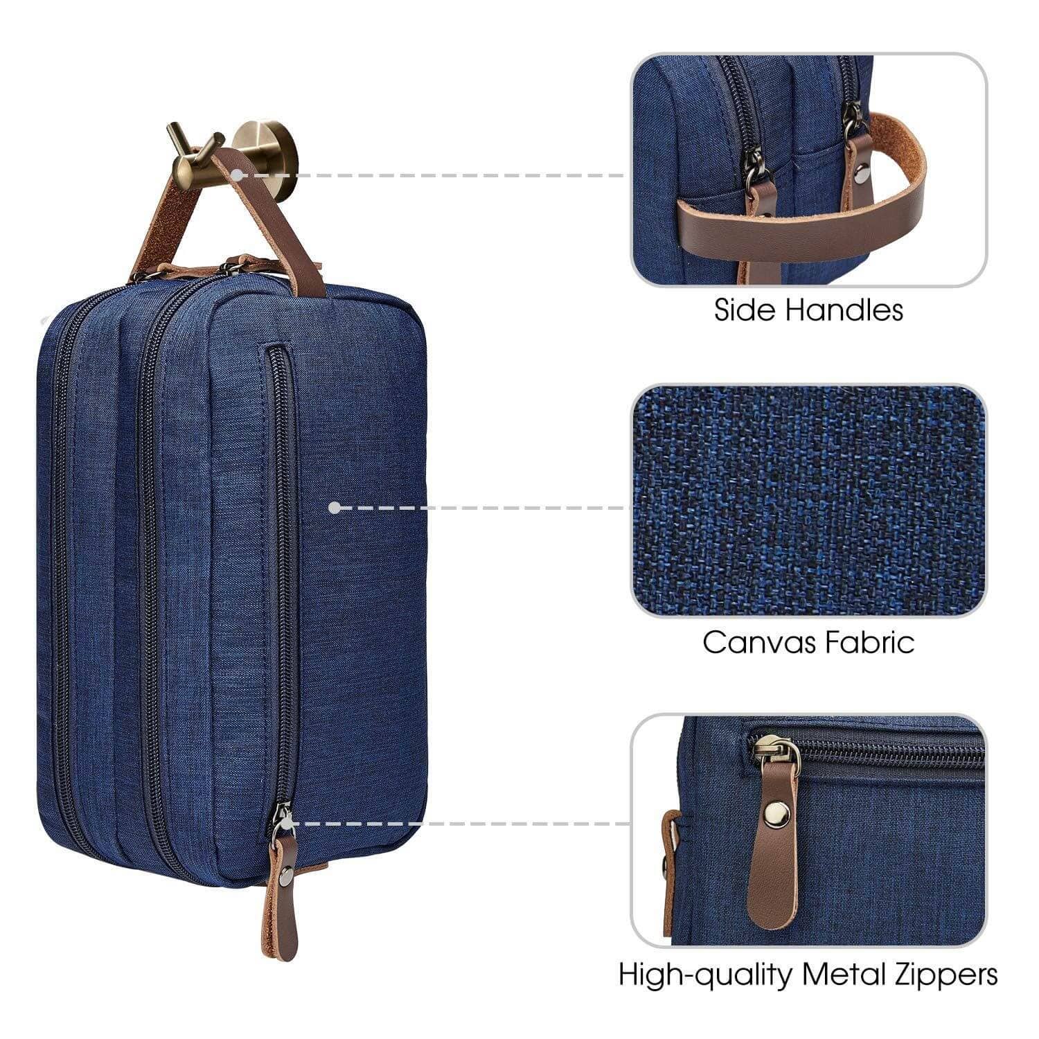 wandf - Wholesale Toiletry Bag - Men's - WF5050 Dopp Kit Shaving Bag3