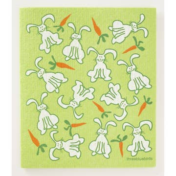 Three Bluebirds Swedish Dishcloths