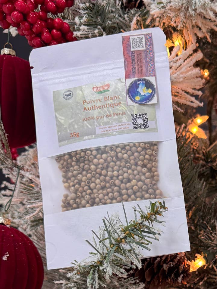 Hvid peber fra Penja 35g for engroshandel hos SINEHA SPICES