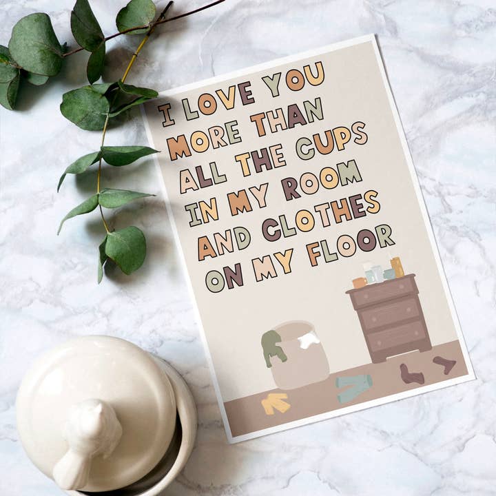 Carte amusante pour la fête des mères, cartes pour la fête des pères, cartes de vœux pour la vente par MJ Alleyway