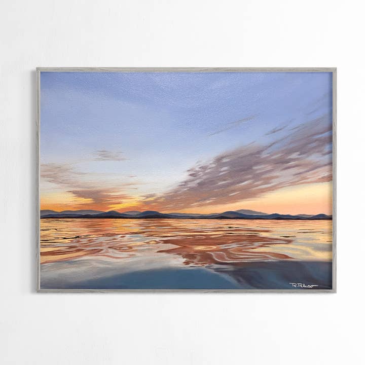 Vancouver Island, Canada Art Print - Ocean Sunset (Unframed) for wholesale by Rachel Piluso Art