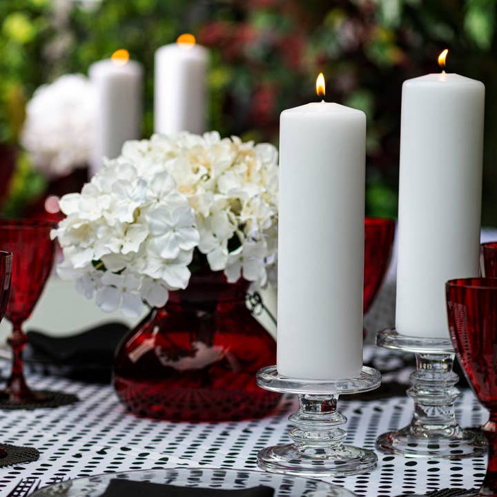 BOLSIUS - Wholesale Pillar Candle - 8 Tall Pillar Candles 3 X 10" Premium European- White