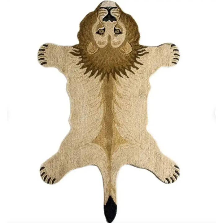 Lion Hand Tufted Wool Rug for wholesale by Maia Homes