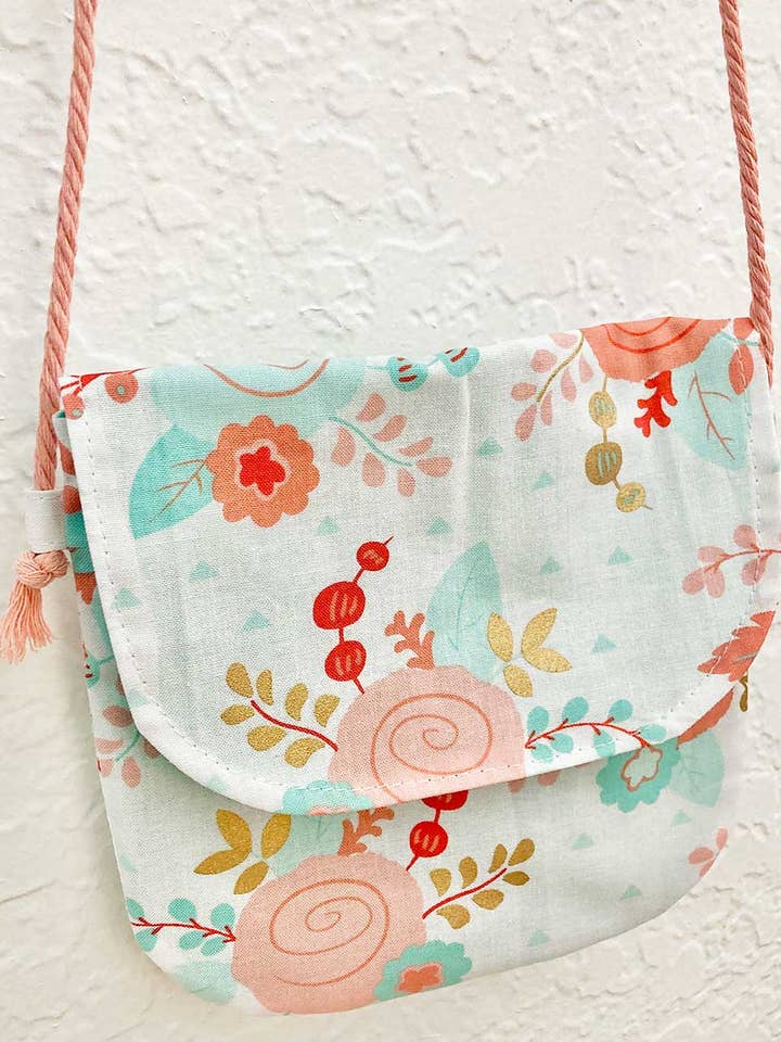 Floral Variety Mini messenger bag, Kids Purse Teen crossbody for wholesale by edeenut