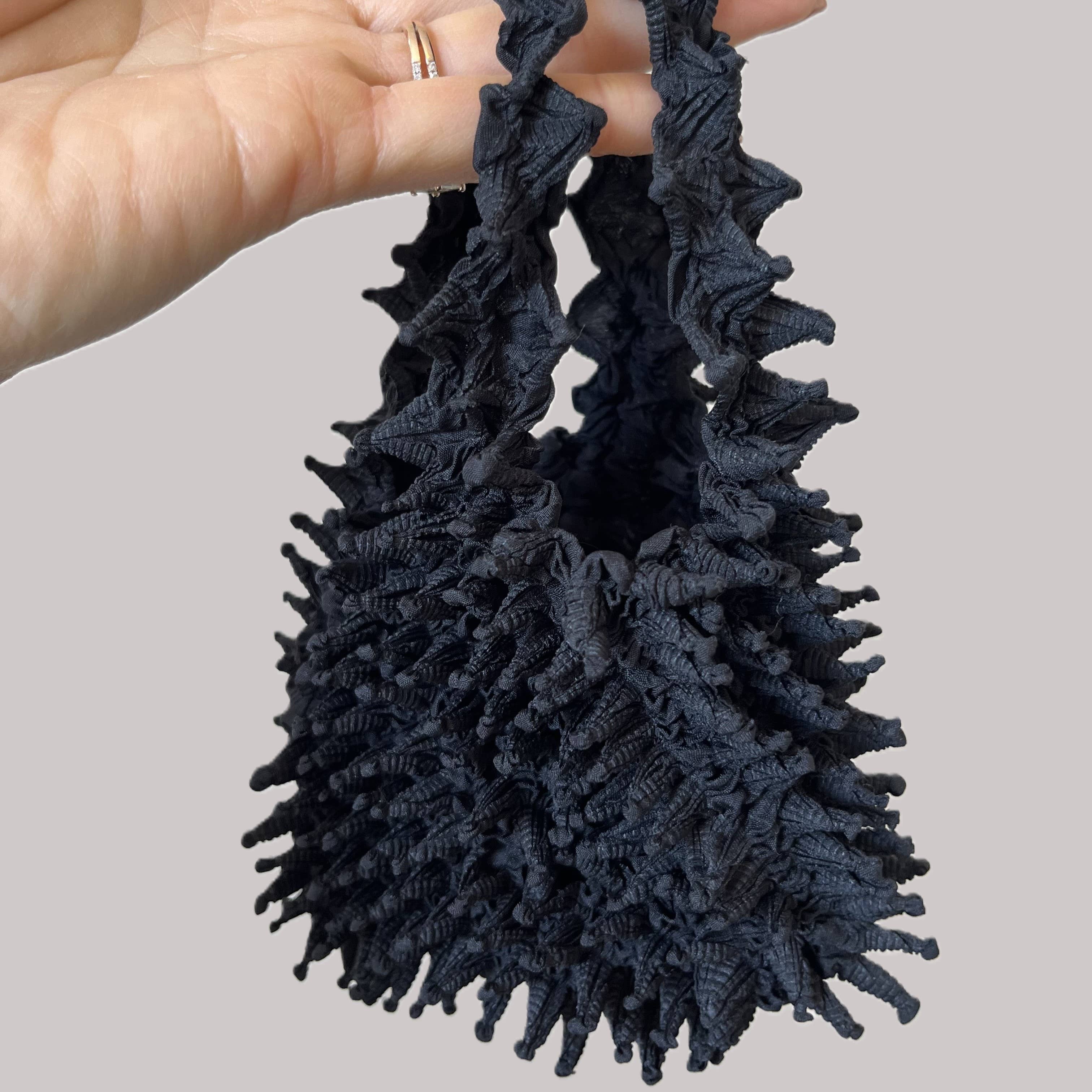 House of Shokunin - Venta al por mayor Bolsas de la compra - Bolsa japonesa Shibori expandible, extensible y lavable, bolsa para fiesta, reutilizable para compras, organizador y cartera mini11