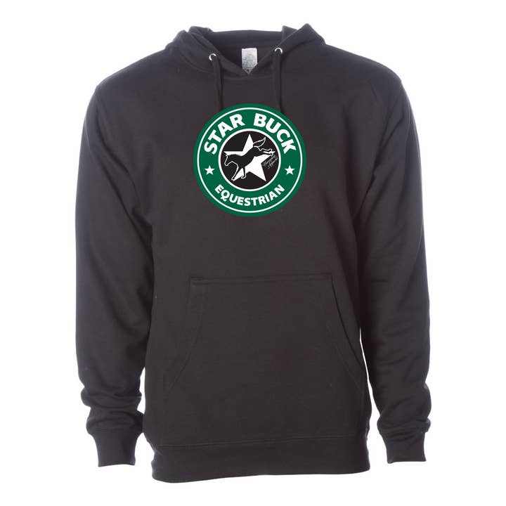 Starbuck Equestrian Hoodie: Black for wholesale by Horseplay Apparel