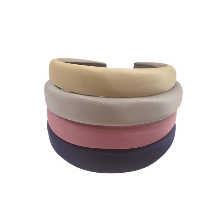 Topkids Accessories - Wholesale Fashion Headband - Women's - Multipack 2.5cm Padded Satin & Velvet Alice band, Kids Hair Accessories, Headbands for Girls, Hair Accessories for Girls, Satin Headband, Hairbands Women