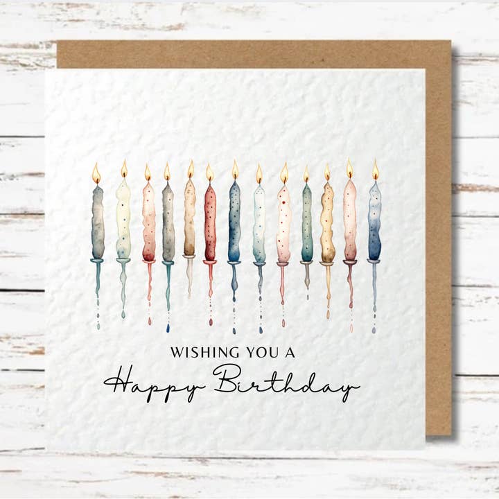 Birthday Wishes Birthday Card for wholesale by Country Rose Norfolk