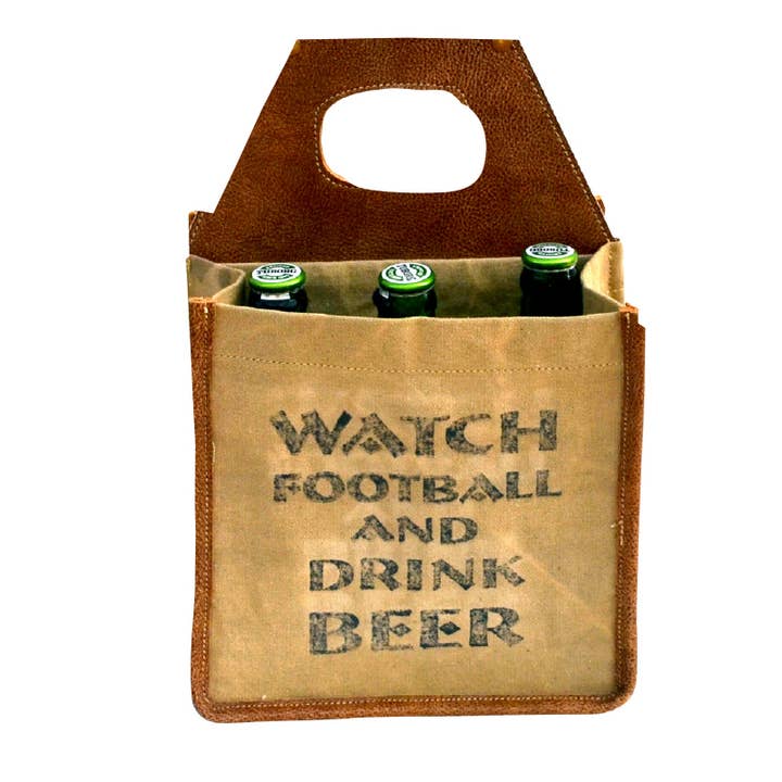 Benjamin International - Wholesale Beer/Wine Caddy - Watch Football And Drink Beer Carrier