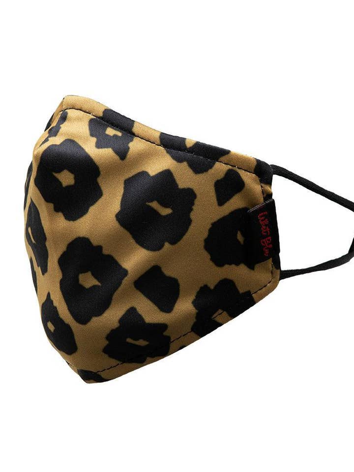 Leopard Design Face Mask For Adults - With Elastic Ear Bands for wholesale by Jim and MaryLou