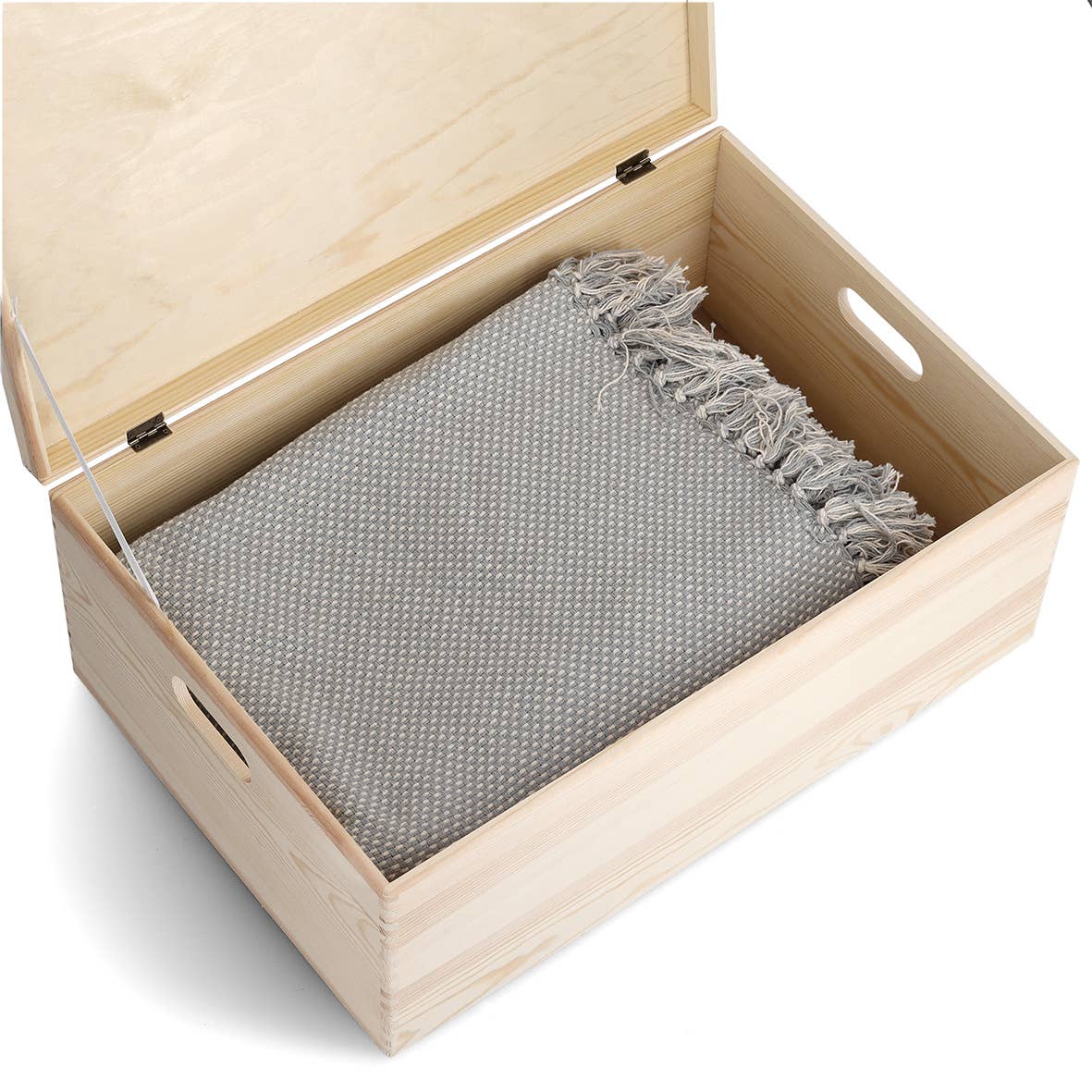 nature Multipurpose Box with Lid, Softwood #4 100% FSC for wholesale on Faire6