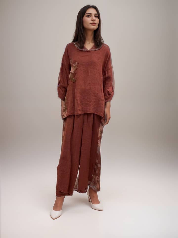 Conjunto Boho-Chic de Duas Peças – Edição Limitada ✨0110001 por atacado de Fashque Designs