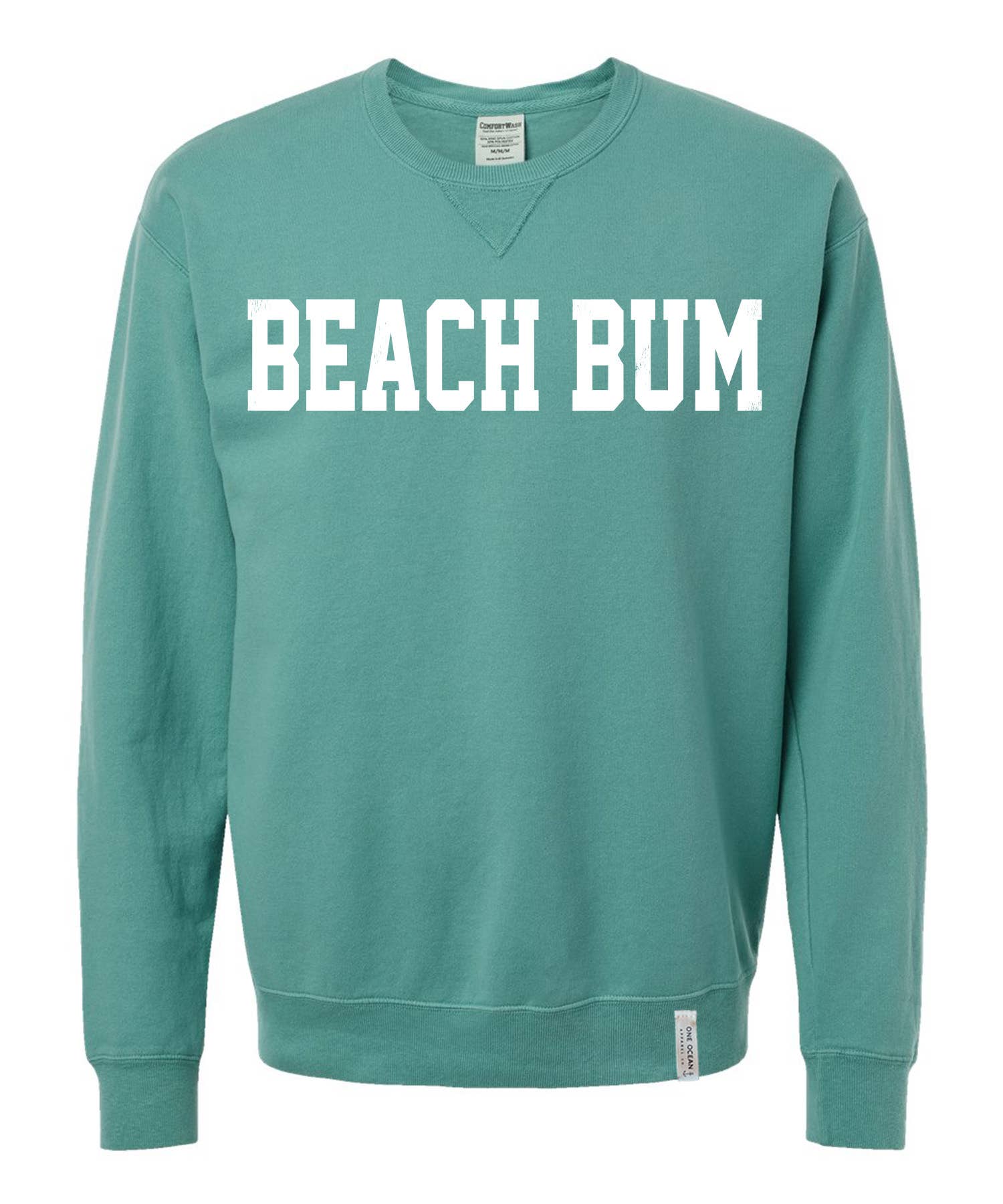One Ocean Apparel Co.. - Wholesale Graphic Sweatshirt - Unisex - BEACH BUM Crewneck - CUSTOM COLORS8