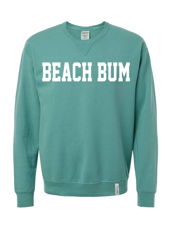 One Ocean Apparel Co.. - Wholesale Graphic Sweatshirt - Unisex - BEACH BUM Crewneck - CUSTOM COLORS8