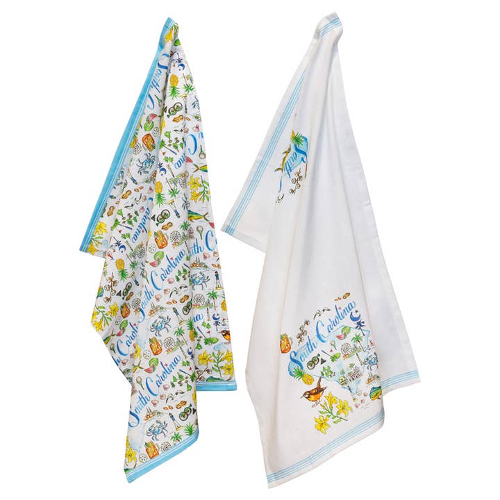 SC South Carolina State CollectionCotton Tea Towels Set/2 for wholesale by Boston International