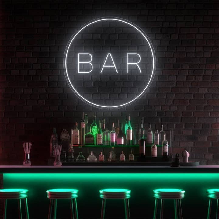 Néon LED Bar Circle pour la vente par BeNeonUnicorn
