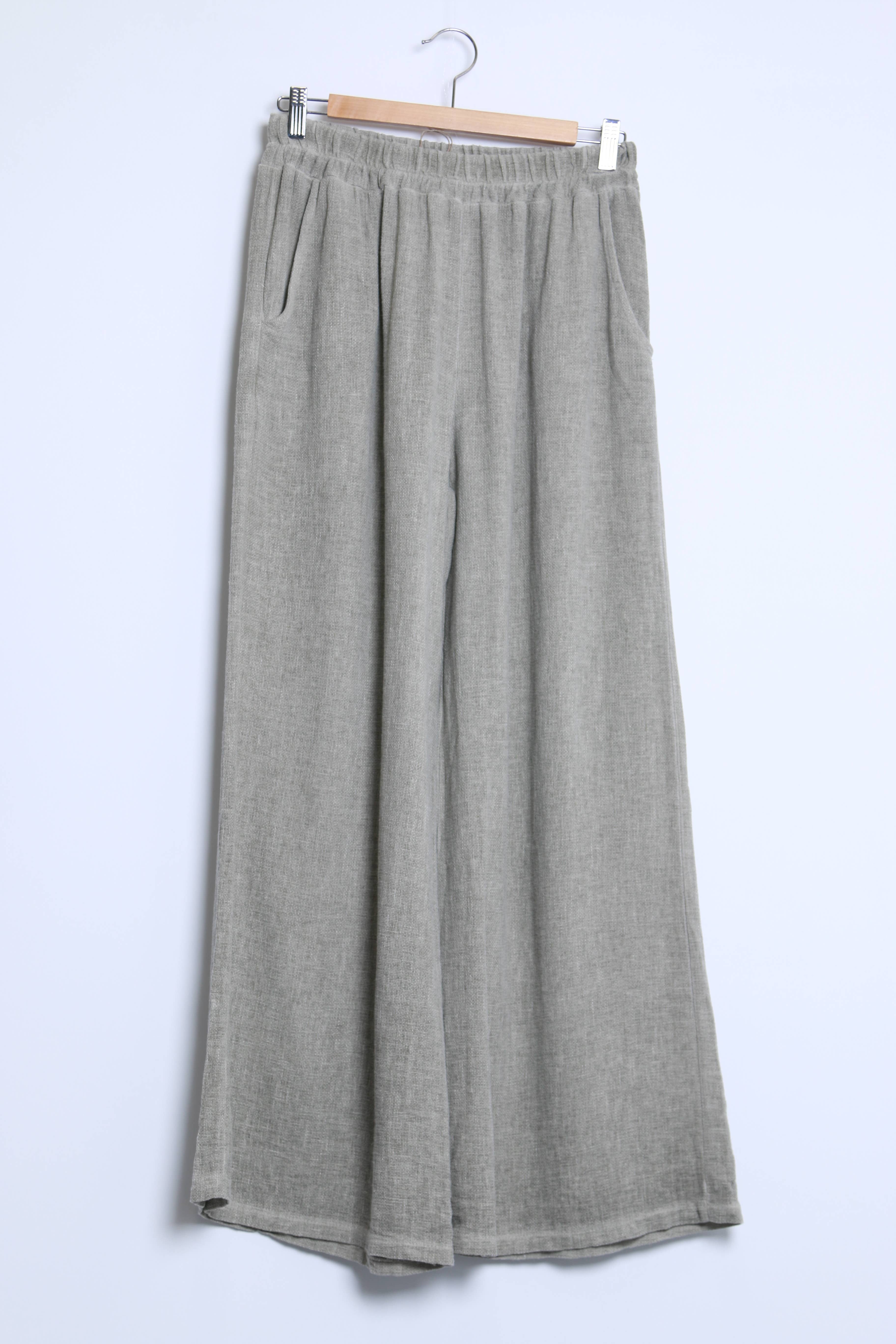 Shyloh – Großhandel Hose – Damen – Leinen-Baumwollhose 2 Taschen 205326