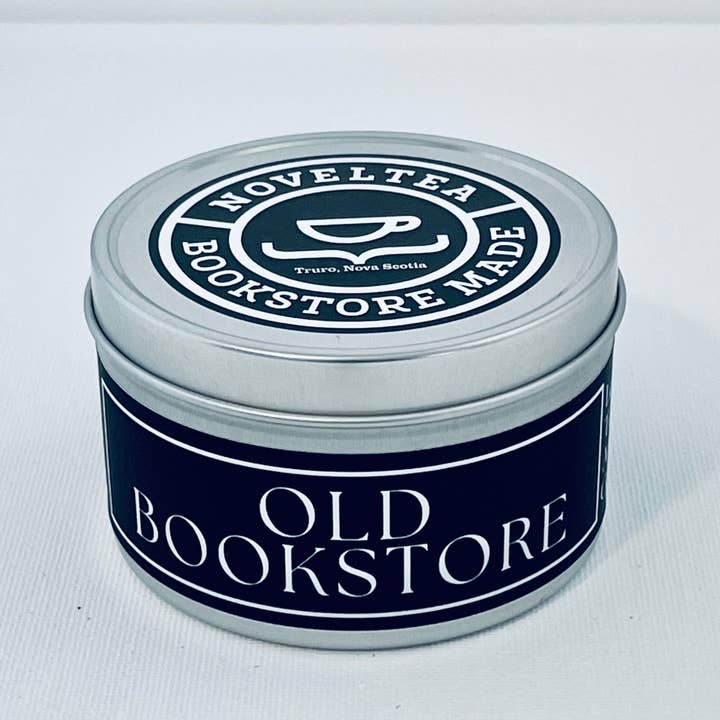 Old Bookstore - Leather & Coffee Scented Black Label Candle for wholesale by NovelTea Bookstore & Gifts