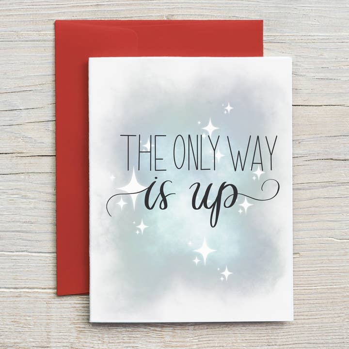Card "The Only Way is Up" for wholesale by Pentionery