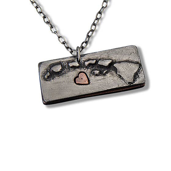 Anju Jewelry - Vente Colliers à pendentif - Home State Jewelry - Collier en étain9