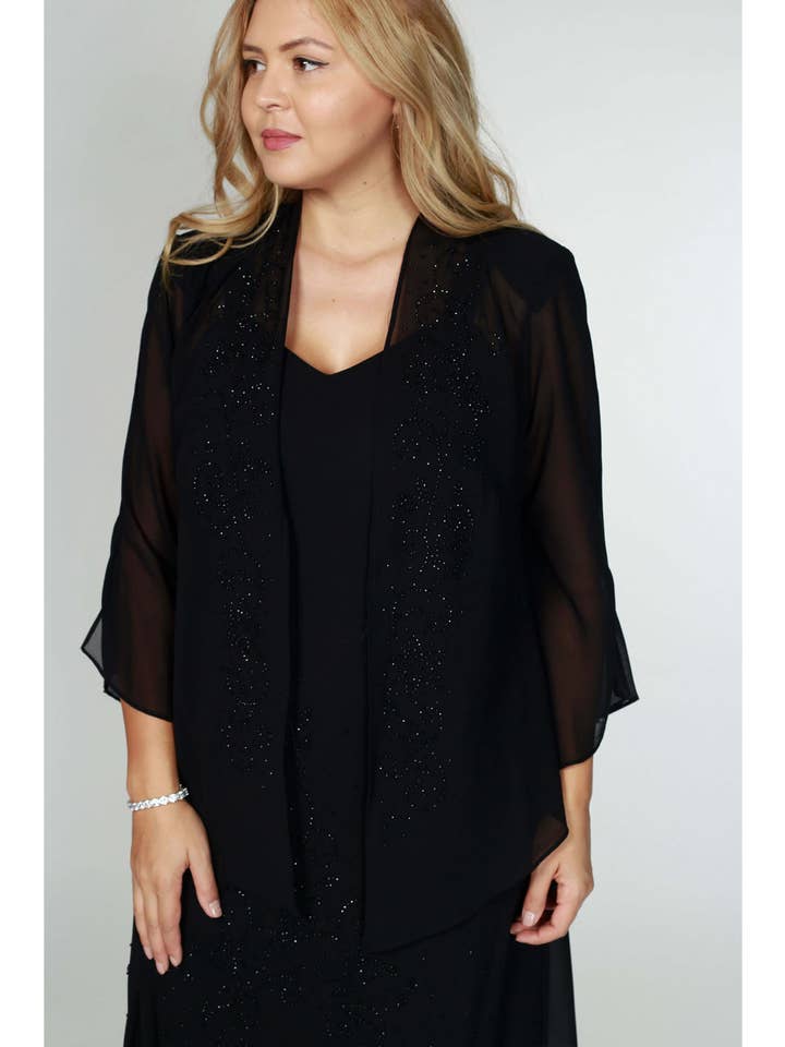 Kos Couture - Wholesale Dress – Women's - Plus Size Long Mother Of The Bride Dress26