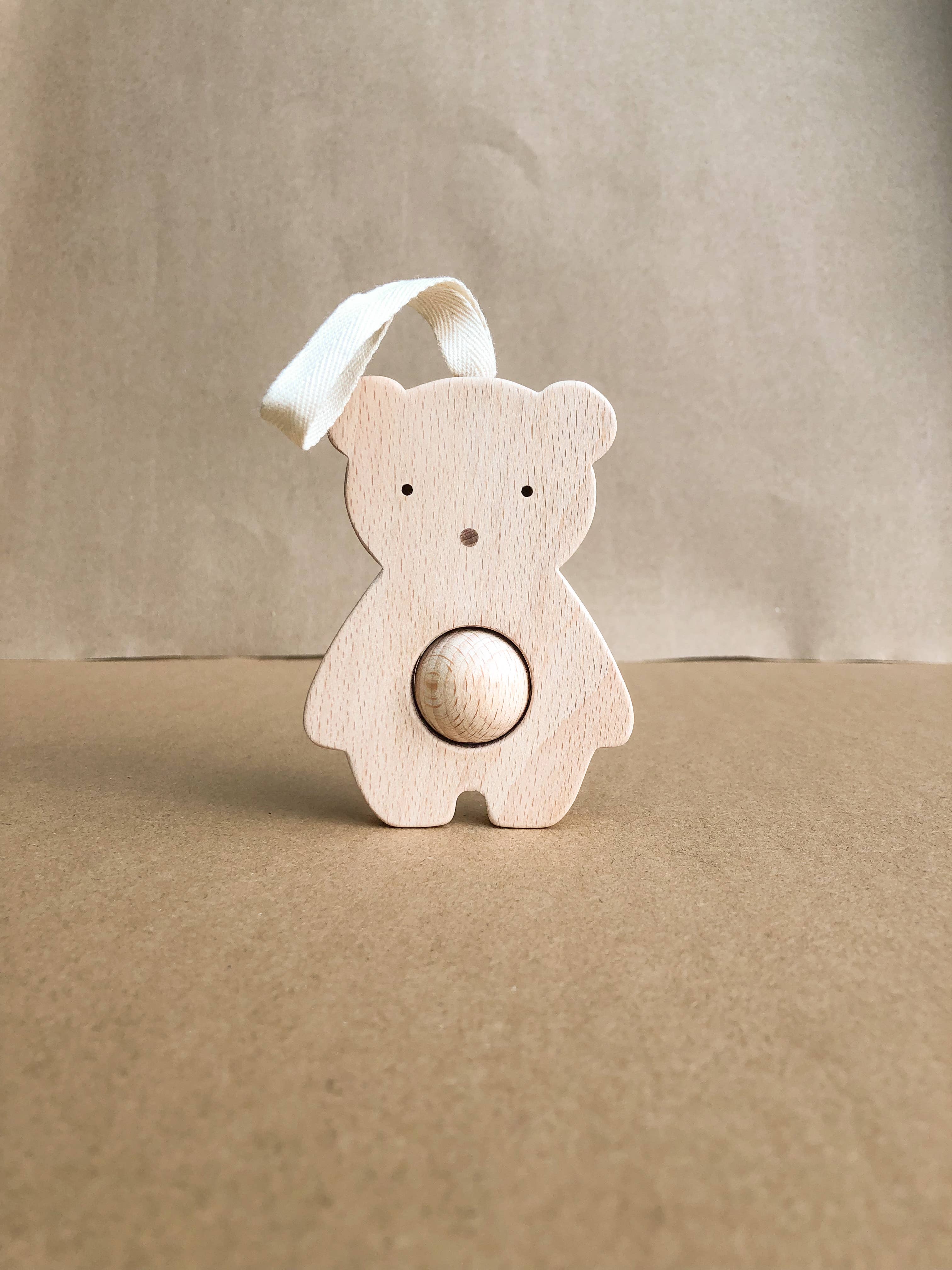 KMR Childwood - Wholesale Wood Toy - Kids - Wooden bear rattle - JOJO2
