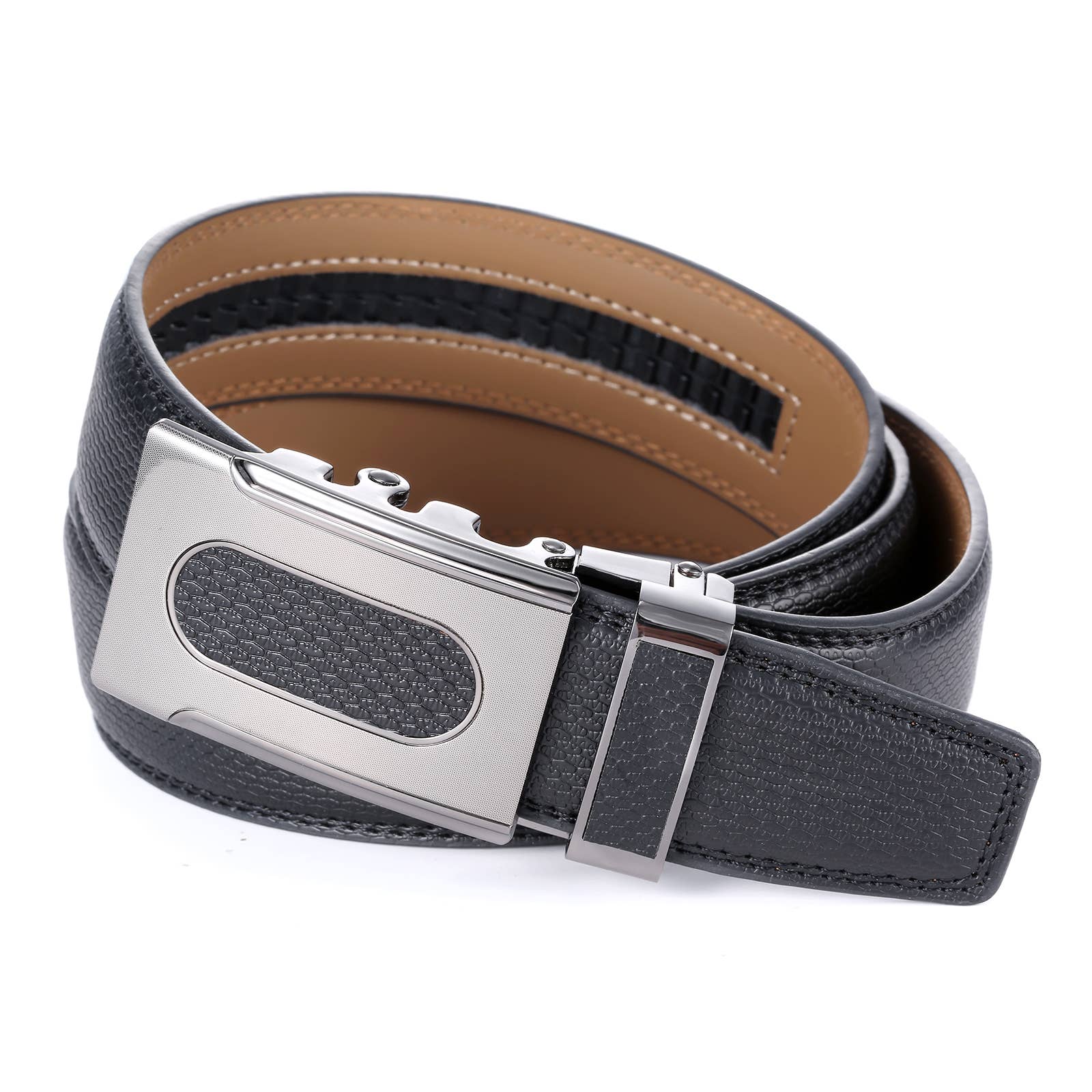 Mio Marino - Wholesale Belt - Men's - Speckled Metallic Ratchet Belt3