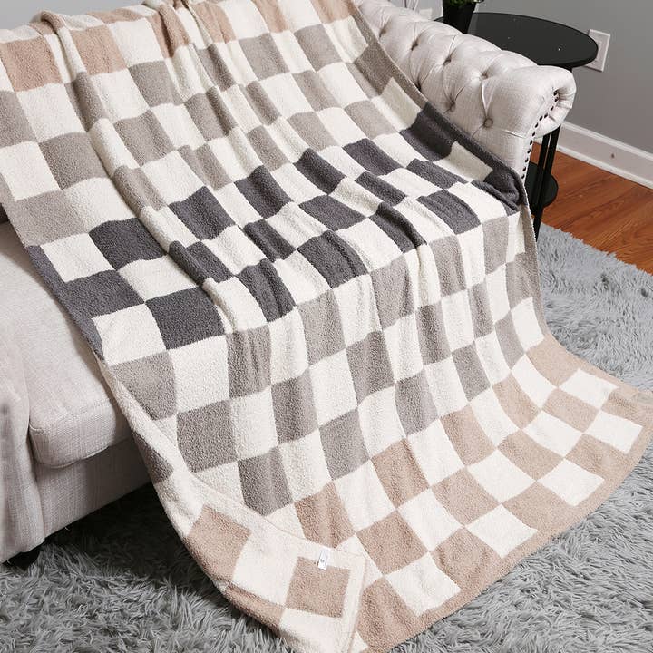 Fashion City - Wholesale Throw Blanket - Multicolor Checkered Reversible Throw Blanket18