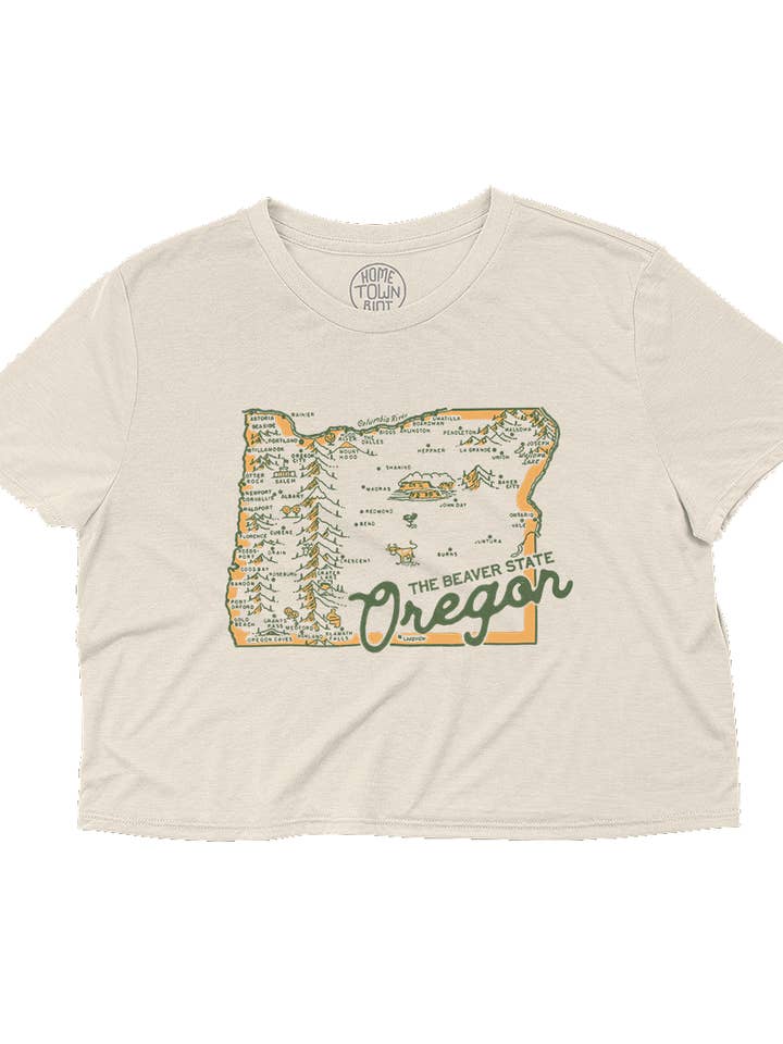 The Beaver State Crop Top for wholesale by HomeTown Riot
