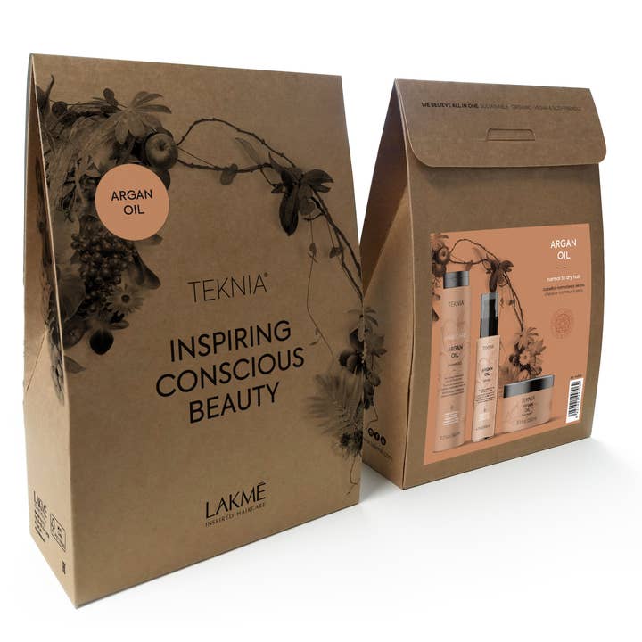 Lakme Teknia Inspirerende bevidst Argan Oil skønhedspakke for engroshandel hos SUBLIME BEAUTY WHOLESALER SL