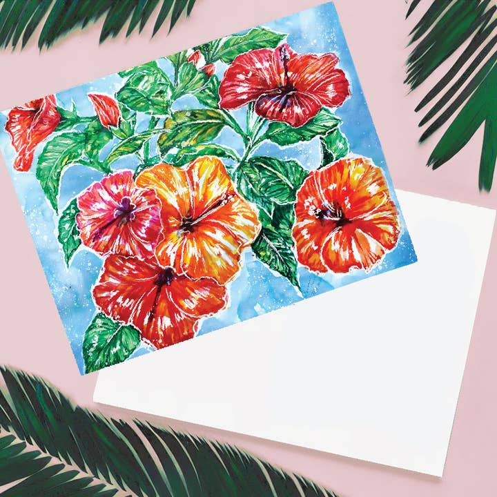 Ebonaiti - Wholesale Art Print - Mini Print Hibiscus Tropical Floral Flower