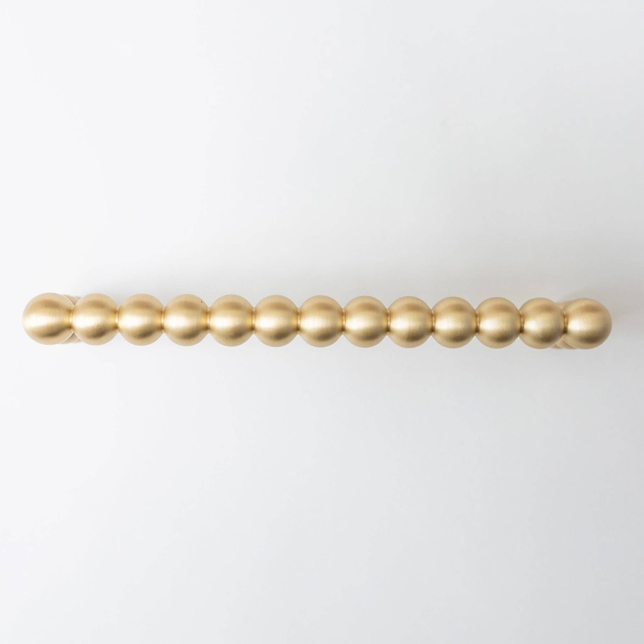 Brass bee – wholesale Knob/pull – Solid Brass Beaded Cabinet Pull Handles & Knobs - Satin Brass Finish1