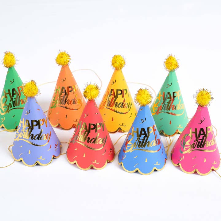 Party Partners - Wholesale Party Hat/Crown - Mini Happy Birthday Party Hats