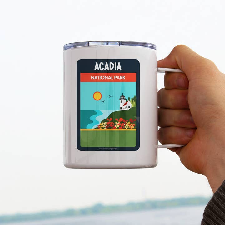 Human Nature Designs - Wholesale Insulated Mug/Tumbler - Acadia National Park Mug - Acadia Mug, Insulated Camp Mug 1